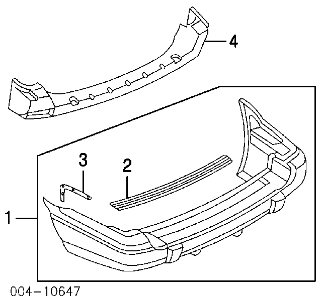 Абсорбер заднего бампера 55155166AB Chrysler