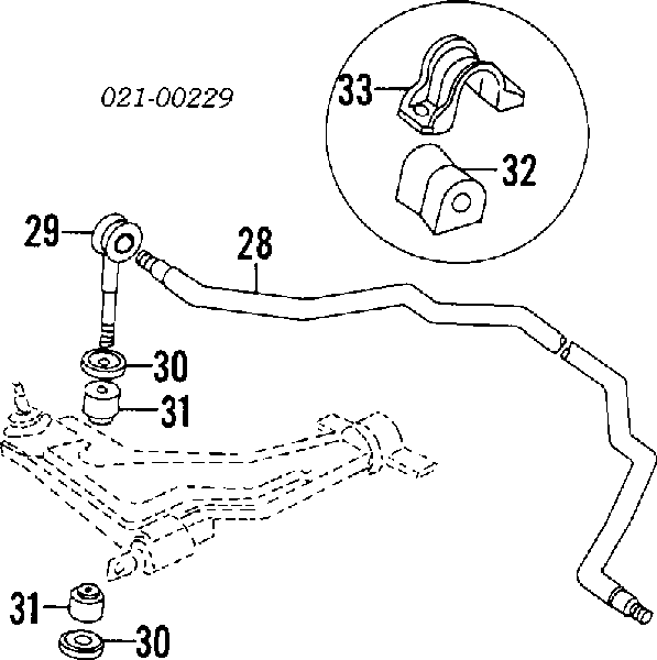 Bucha de estabilizador dianteiro para Fiat Croma (154)