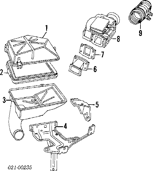 60602177 Fiat/Alfa/Lancia sensor de fluxo (consumo de ar, medidor de consumo M.A.F. - (Mass Airflow))