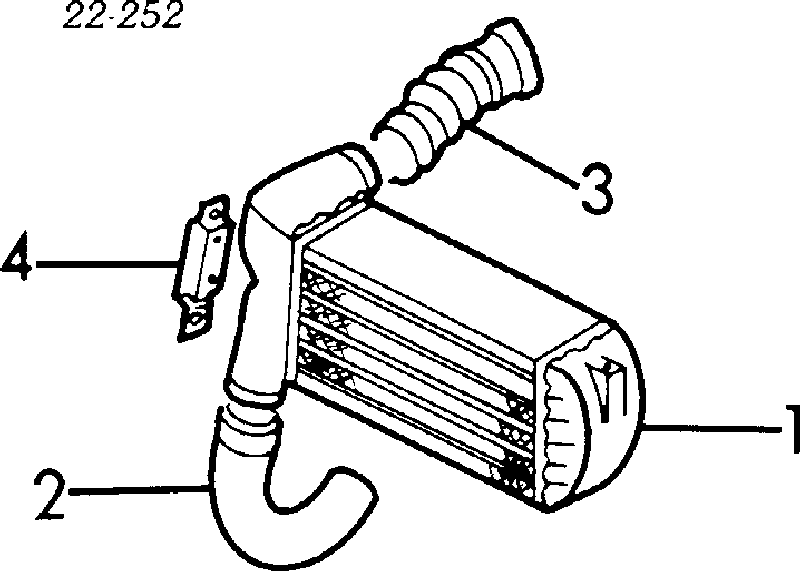 Radiador de intercooler para Audi 100 (44, 44Q, C3)