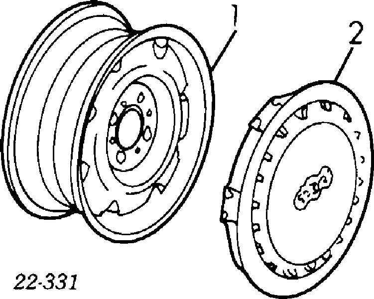 431601025R VAG Диски колесные стальные (штампованные)