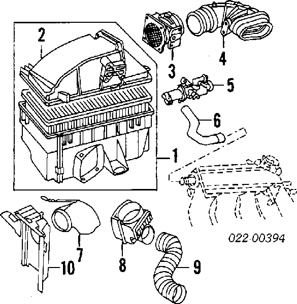 Válvula (regulador) de marcha a vácuo para Audi 90 (89, 89Q, 8A, B3)