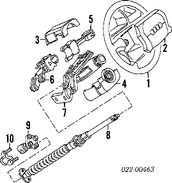 Личинка замка зажигания 4A1905855A VAG