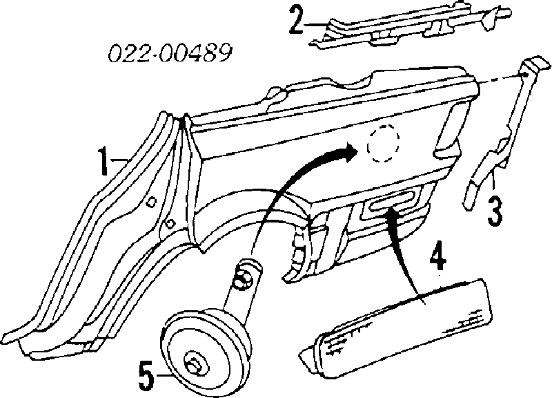 Sinal sonoro (cláxon) para Audi 80 (89, 89Q, 8A, B3)