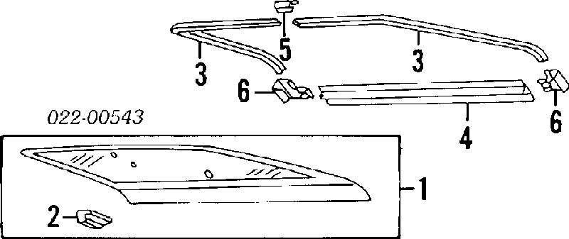 Braço de limpa-pára-brisas de vidro traseiro para Audi 100 (44, 44Q, C3)