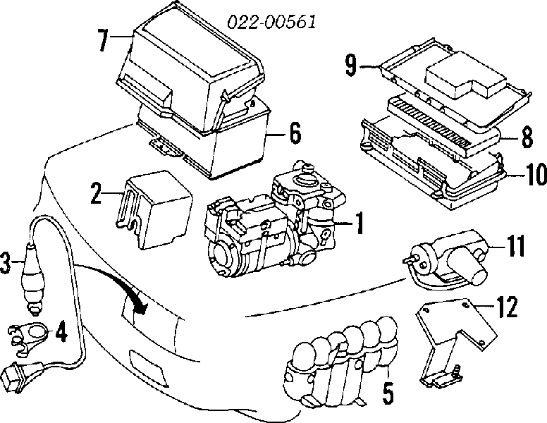 Unidade de dispositivos de segurança para Audi 80 (89, 89Q, 8A, B3)