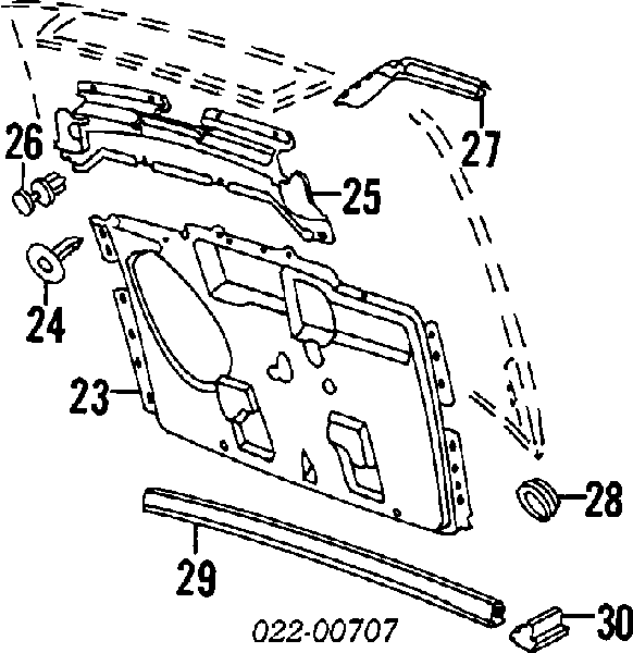 Шумоизоляция капота на Audi 80 8C, B4