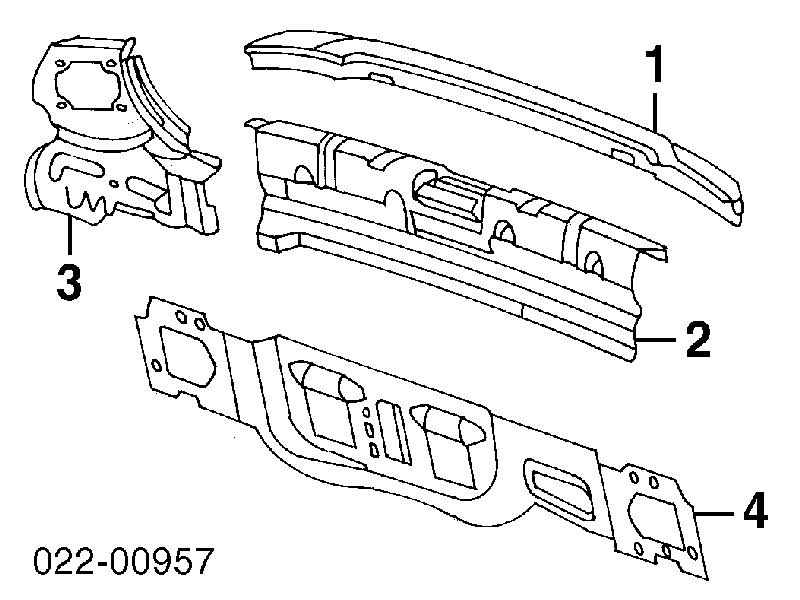 Панель багажного отсека задняя 8D0813341 VAG/Audi