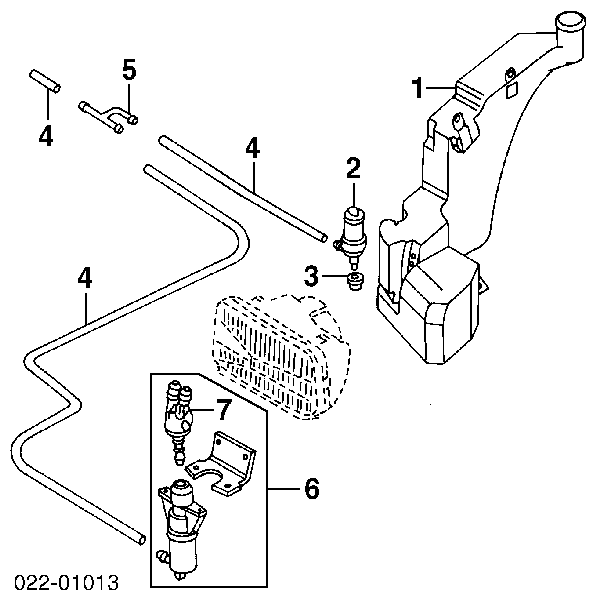 Injetor de fluido para lavador da luz dianteira para Audi A8 (4D2, 4D8)