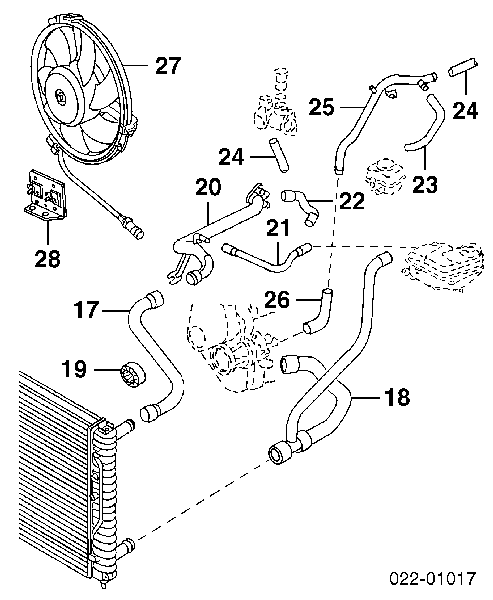 Resistor de motorzinho de ventilador de aparelho de ar condicionado para Volkswagen Passat (B5, 3B3)