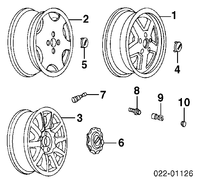 4A06011657ZC VAG Оригинальные диски