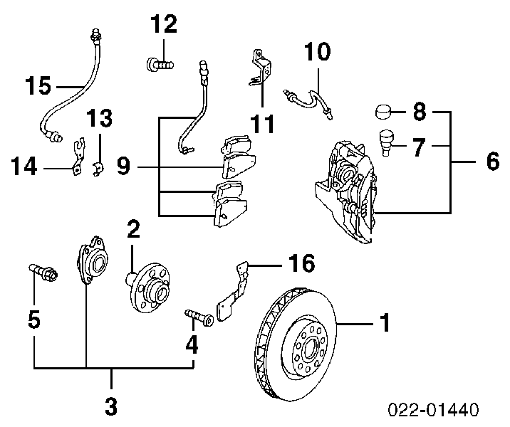 Kit de reparação de suporte do freio dianteiro 443006 Peugeot/Citroen