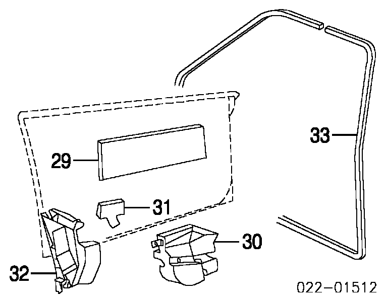 8D0831721EE86 VAG compactador da porta traseira (na carroçaria)