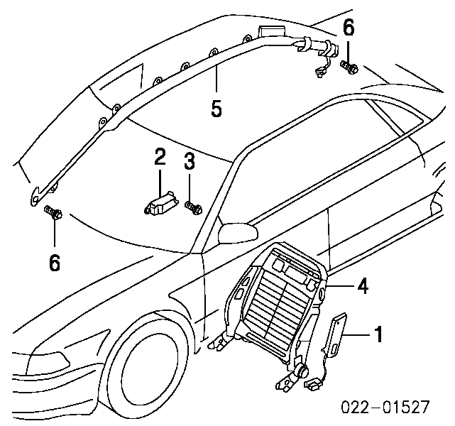 Cinto de segurança (AIRBAG) de encosto do assento direito para Audi A3 (8L1)
