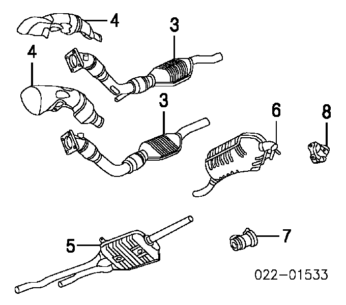 Хомут глушителя ауди а4