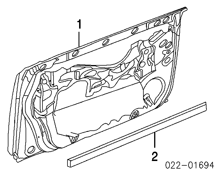 Передняя правая дверь Ауди А4 8H7 (Audi A4)