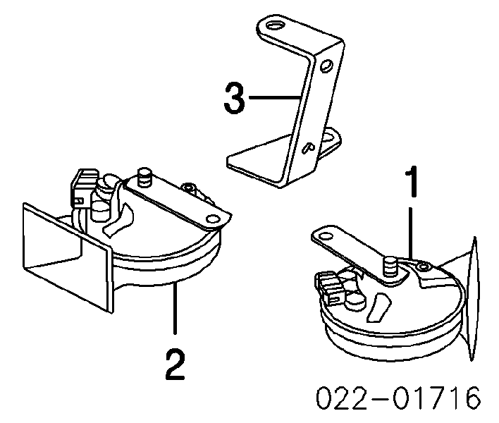 8E0951221E VAG sinal sonoro (cláxon)