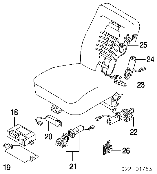 Módulo de controle do assento dianteiro para Audi A4 (8E2)