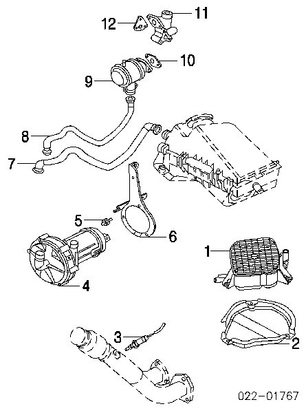Sonda lambda, sensor de oxigênio depois de catalisador para Audi A8 (4E2, 4E8)