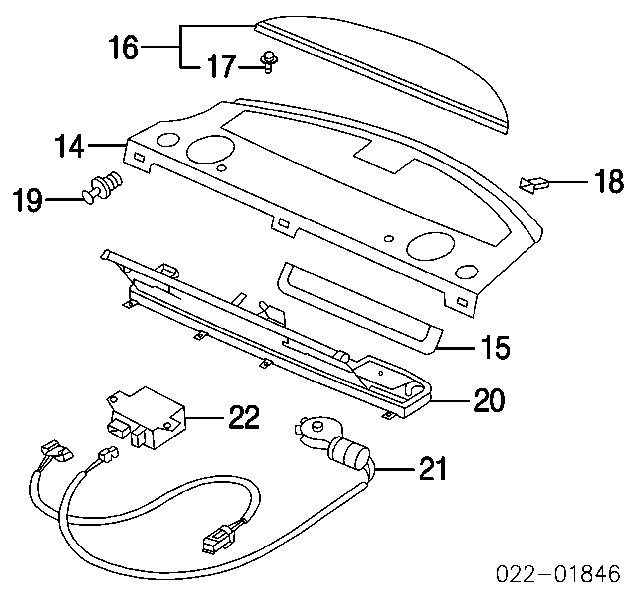 Cápsula (prendedor) de fixação de grelha do radiador de esfriamento para Skoda Octavia (A5, 1Z3)