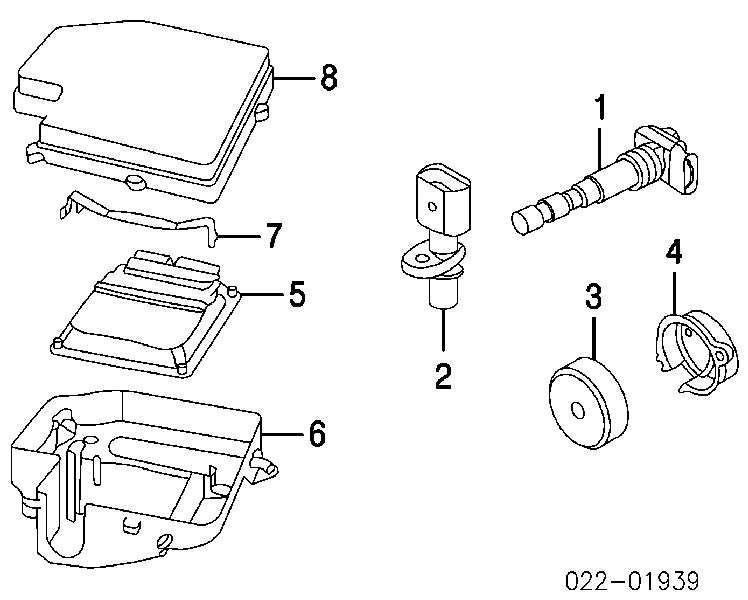 Sensor de posição da árvore distribuidora para Audi A6 (4B, C5)
