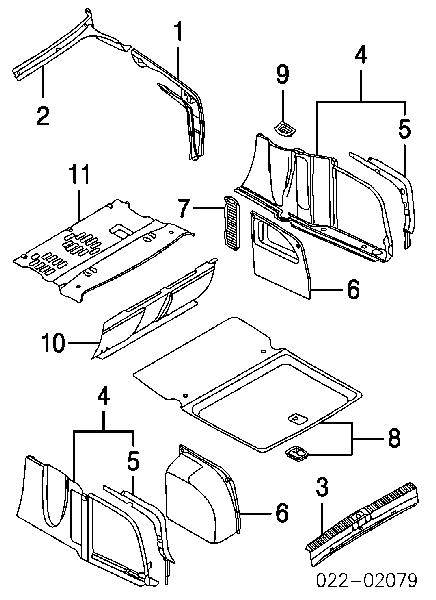 4E0853293D01C VAG placa sobreposta traseira esquerda de agueiro