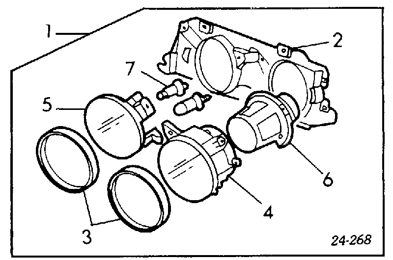 63121385813 BMW фара левая внутренняя