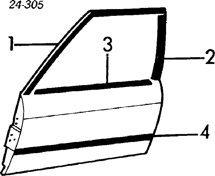 Elemento espelhado do espelho de retrovisão direito para BMW 3 (E30)
