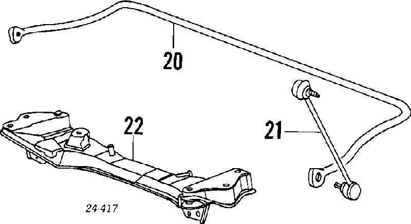 B-506 Teknorot montante direito de estabilizador dianteiro