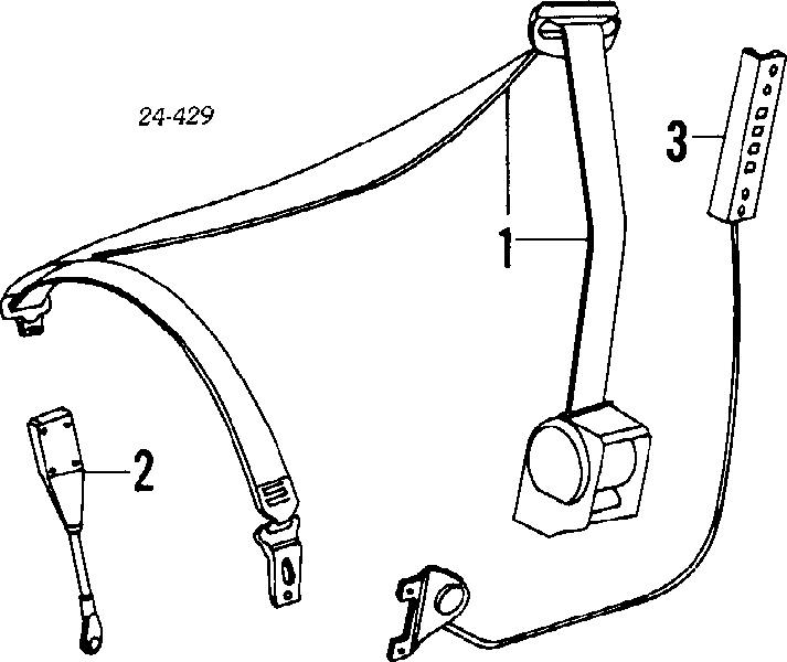 72118167971 BMW correia de segurança dianteira esquerda