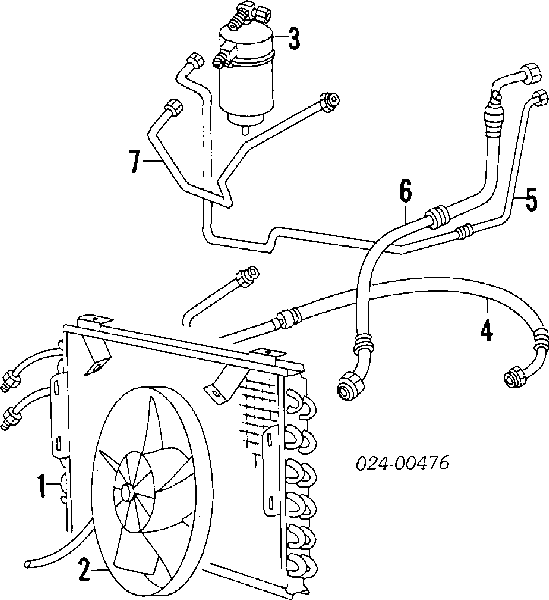 Радиатор кондиционера Бмв 6 E24 (BMW 6)