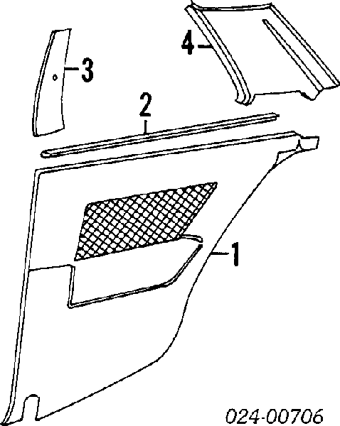 51431922209 BMW Молдинг крышки багажника