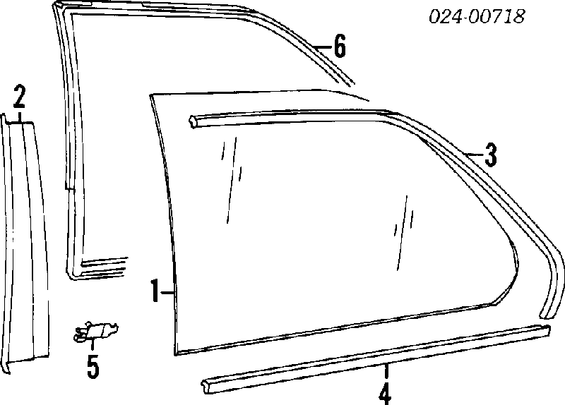 Стекло задней двери, левой BMW 51361888455 цена, от 275.16 USD