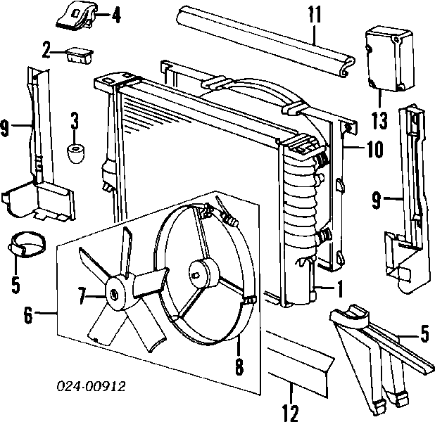 Радиатор 17111468081 BMW