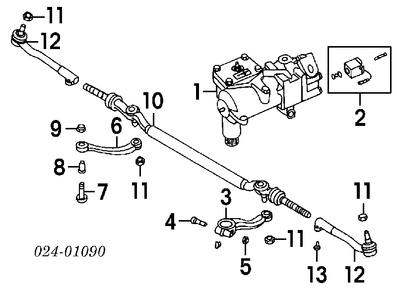 Mecanismo de direção (redutor) para BMW 7 (E38)