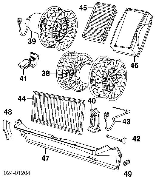 Resistor (resistência) de ventilador de forno (de aquecedor de salão) para BMW 3 (E36)