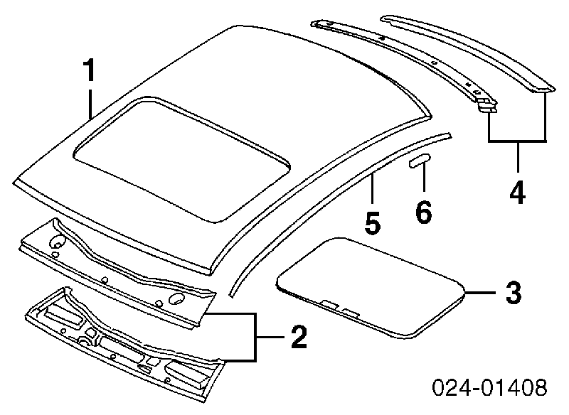 41318185764 BMW teto