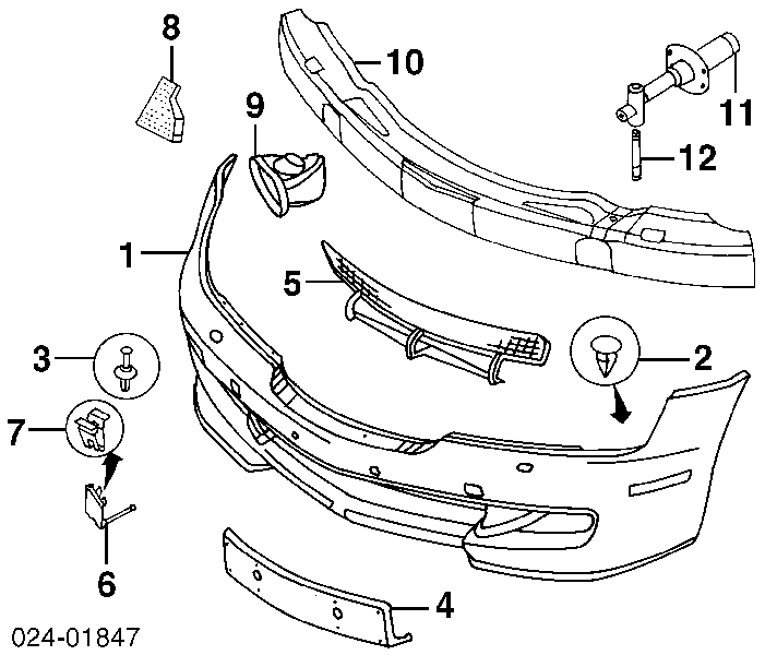 51112490029 BMW pára-choque dianteiro