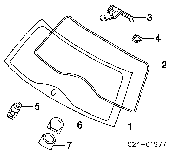 Botão de acionamento do fecho de tampa de porta-malas (de 3ª/5ª porta (de tampa de alcapão) para BMW 3 (E46)