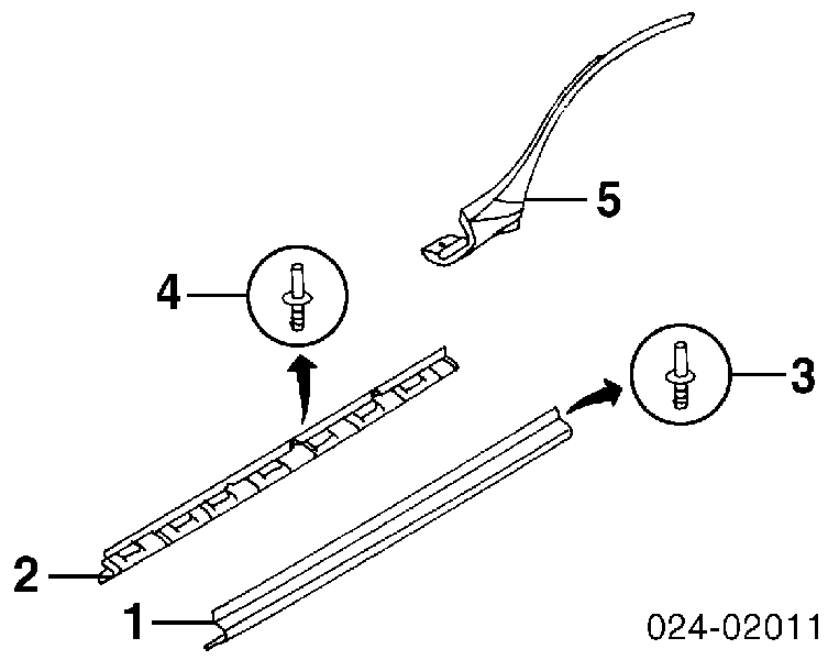 Cápsula (prendedor) de fixação do forro do pára-choque do pára-lama dianteiro para BMW 7 (E38)
