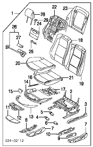 52108242819 BMW блок кнопок механизма регулировки сиденья левый