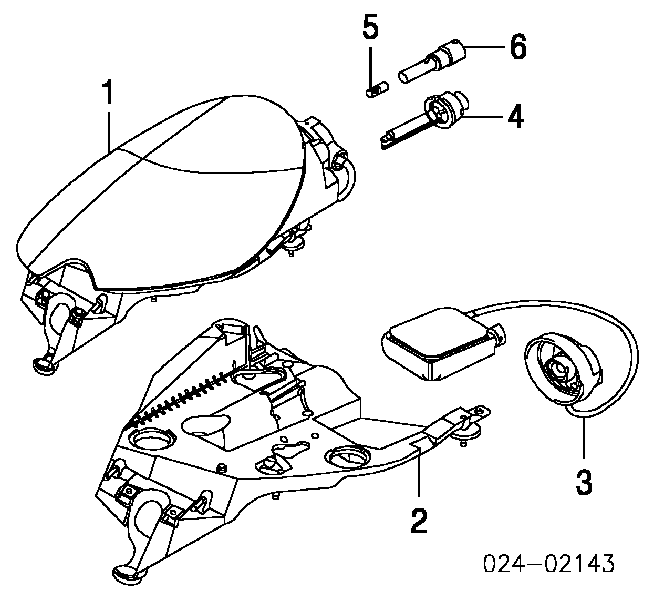 63128386960 BMW unidade de encendido (xénon)