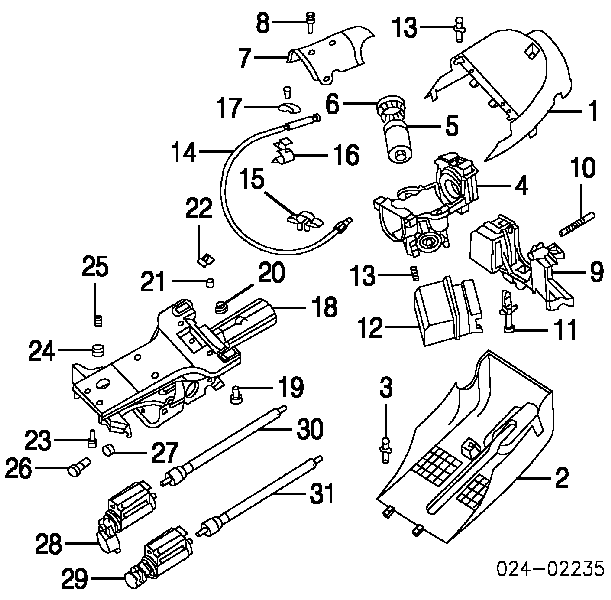 32301093571 BMW caixa de fecho de ignição