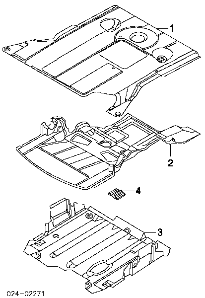 151504 Rezaw-plast proteção de motor, de panela (da seção de motor)