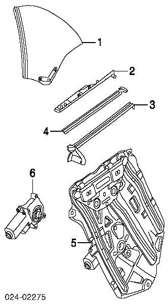 51368209424 BMW Стекло задней правой двери