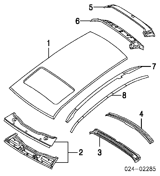 51138208783 BMW carril porta-bagagem esquerdo de porta-malas