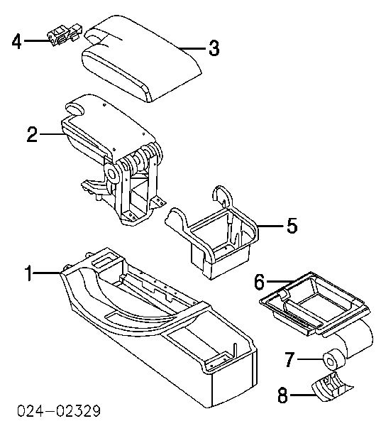 Braço de consola central para BMW 3 (E46)
