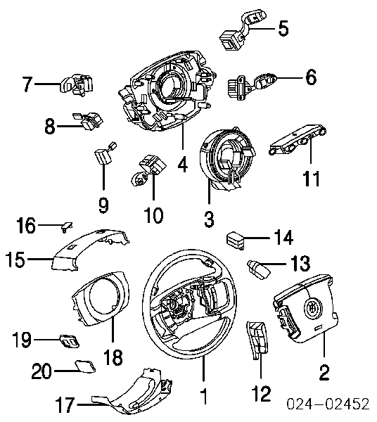 61316911516 BMW переключатель подрулевой левый