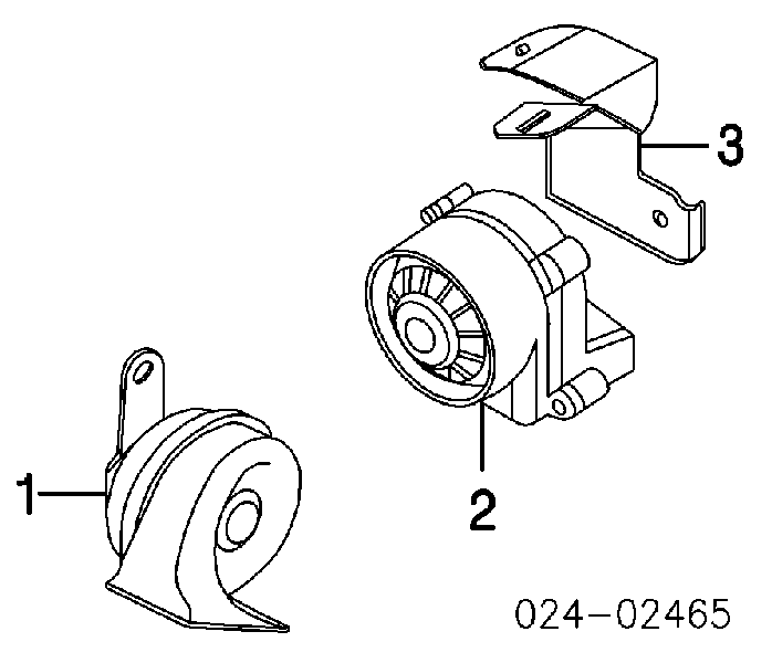 Sinal sonoro (cláxon) para BMW 7 (E65, E66, E67)