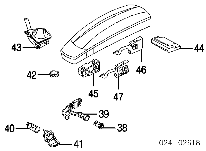 Assento (tomada) de acendedor de cigarros para BMW 7 (F01, F02, F03, F04)